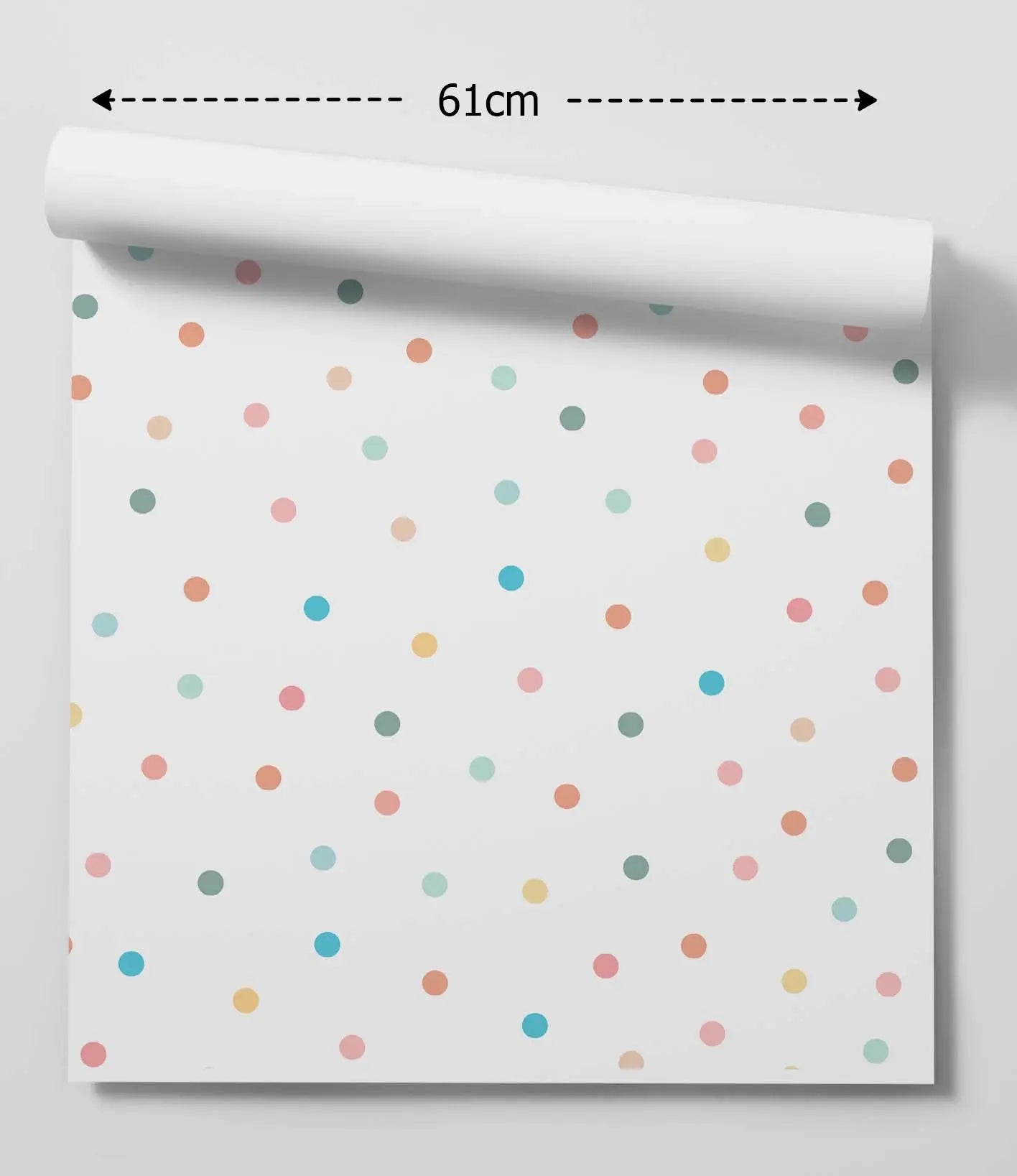 Polka Dot Walls - Colourful Spot Kids Peel and Stick Removable Wallpaper I Heart Wall Art Australia 