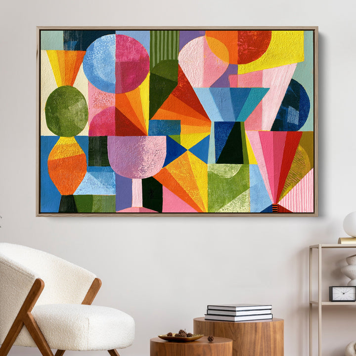 xxxx by IHeartStudio - Colourful Geometric Canvas Print