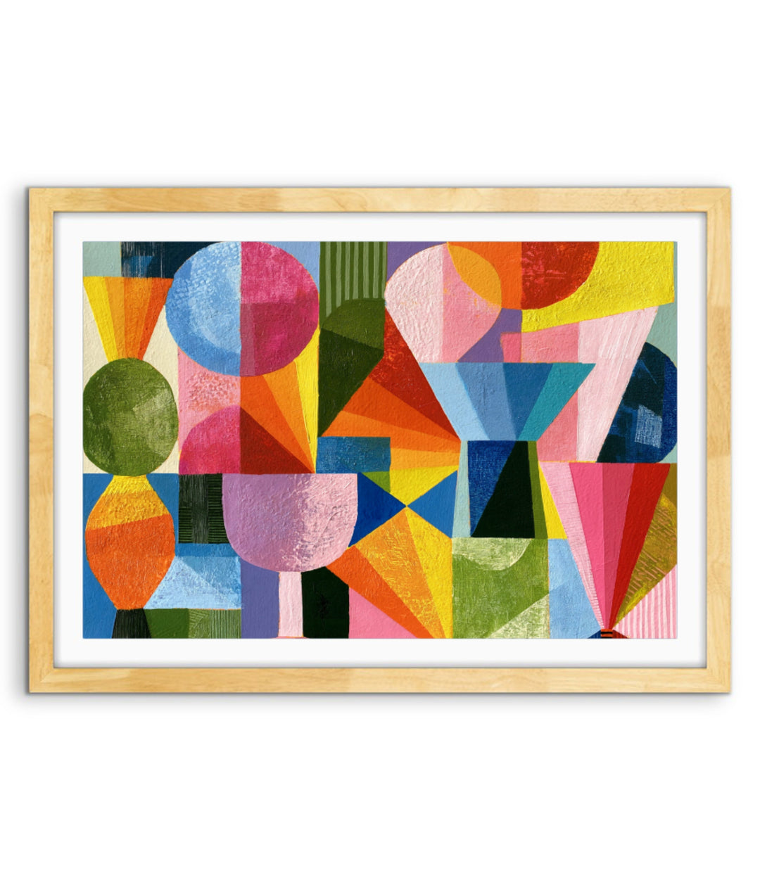 xxxx by IHeartStudio - Colourful Geometric Canvas Print