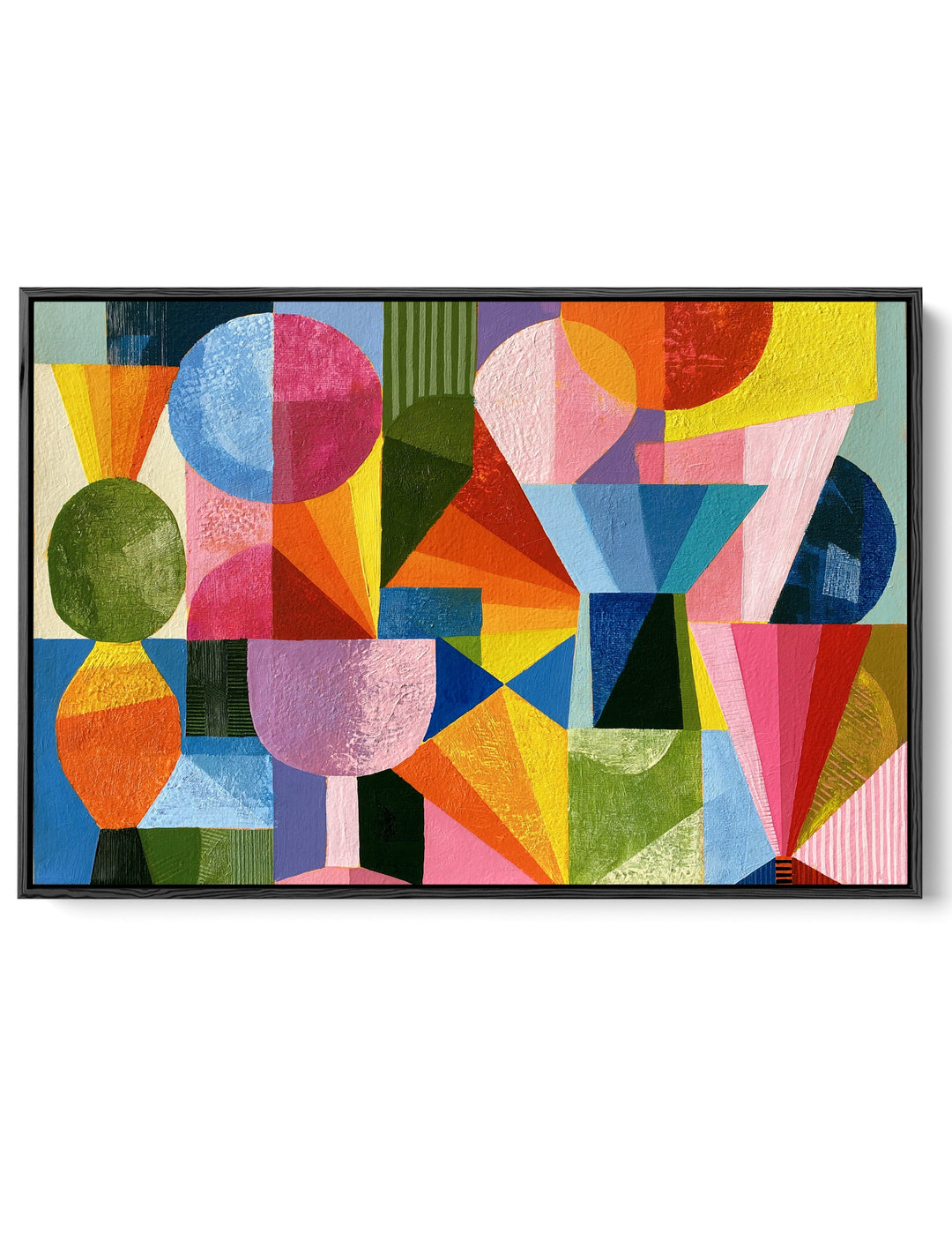 xxxx by IHeartStudio - Colourful Geometric Canvas Print