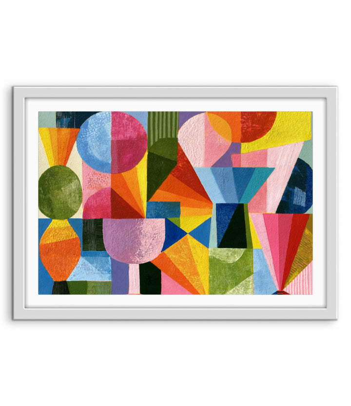 xxxx by IHeartStudio - Colourful Geometric Canvas Print