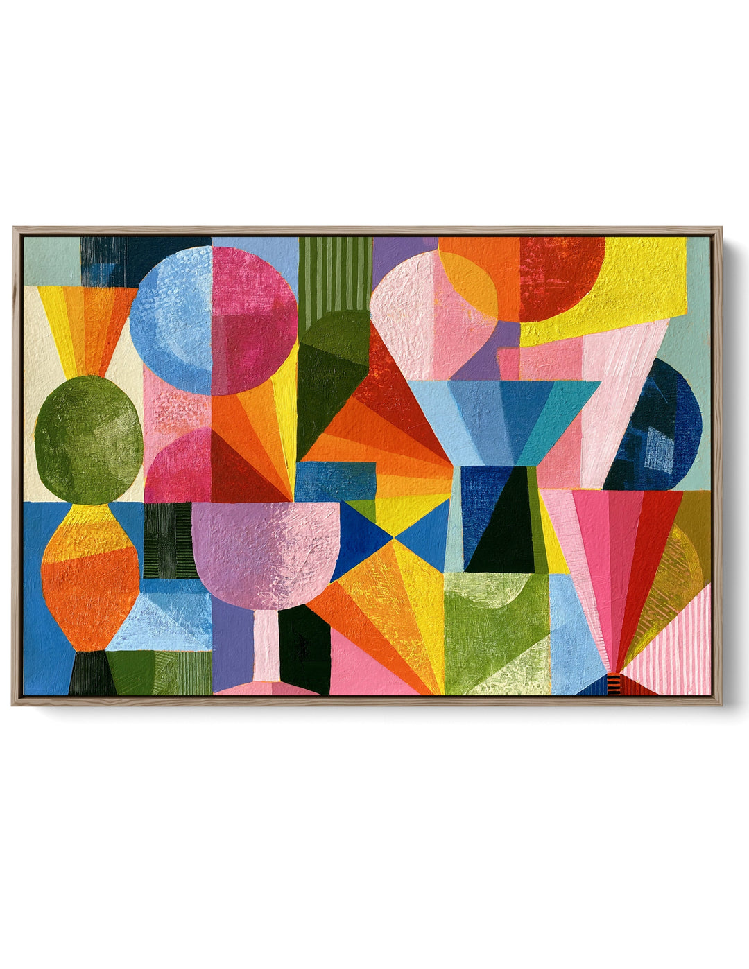 xxxx by IHeartStudio - Colourful Geometric Canvas Print