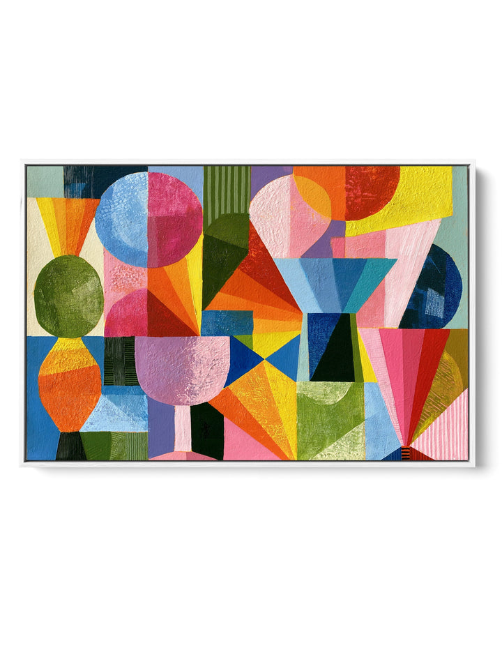 xxxx by IHeartStudio - Colourful Geometric Canvas Print