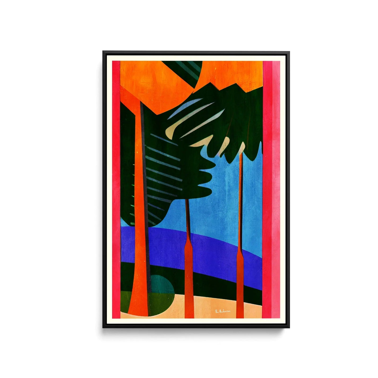 PolyneIsie FrancIsaise, 1921 by Bo Anderson - Stretched Canvas Print or Framed Fine Art Print - Artwork I Heart Wall Art Australia 