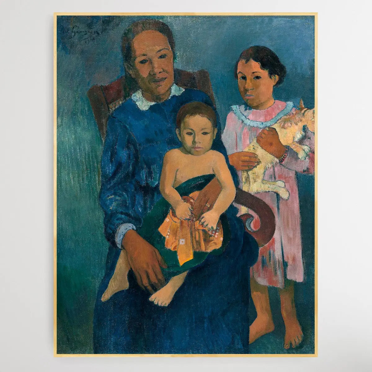 Polynesian Woman with Children (1901) by Paul Gauguin I Heart Wall Art Australia 