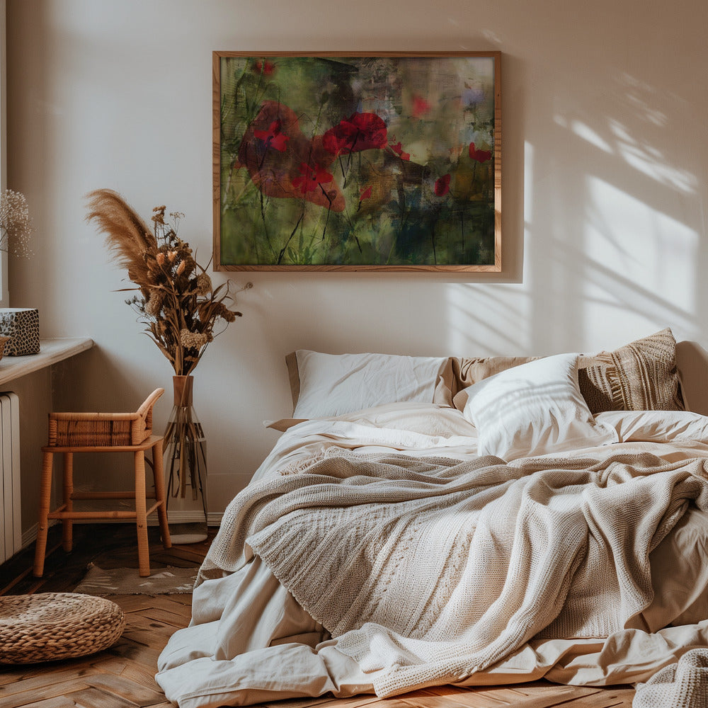 Poppies - Stretched Canvas, Poster or Fine Art Print I Heart Wall Art