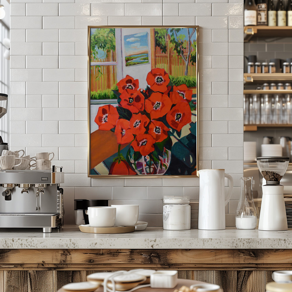 Poppies - Stretched Canvas, Poster or Fine Art Print I Heart Wall Art