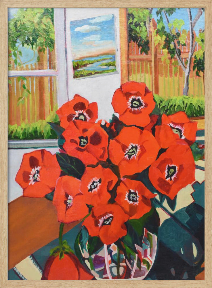Poppies - Stretched Canvas, Poster or Fine Art Print I Heart Wall Art