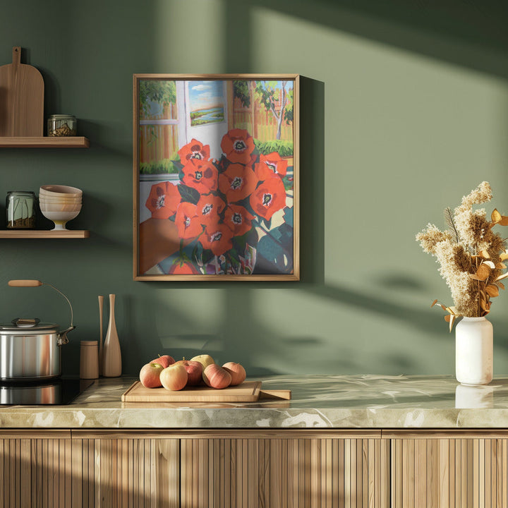 Poppies - Stretched Canvas, Poster or Fine Art Print I Heart Wall Art