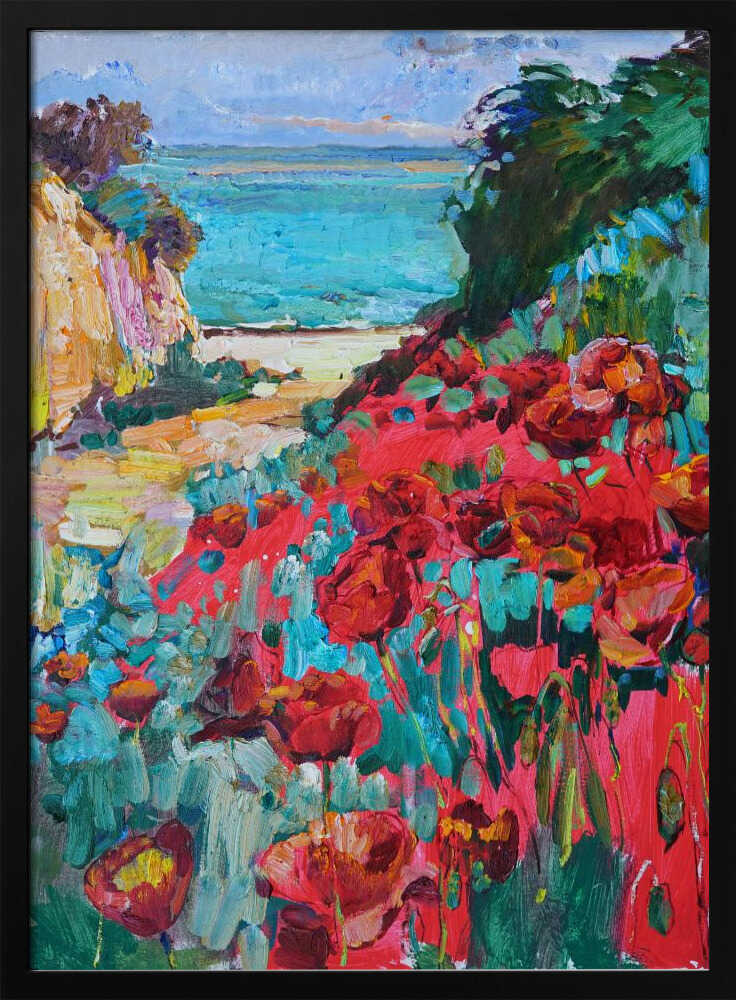 Poppies - Stretched Canvas, Poster or Fine Art Print - I Heart Wall Art - Poster Print, Canvas Print or Framed Art Print