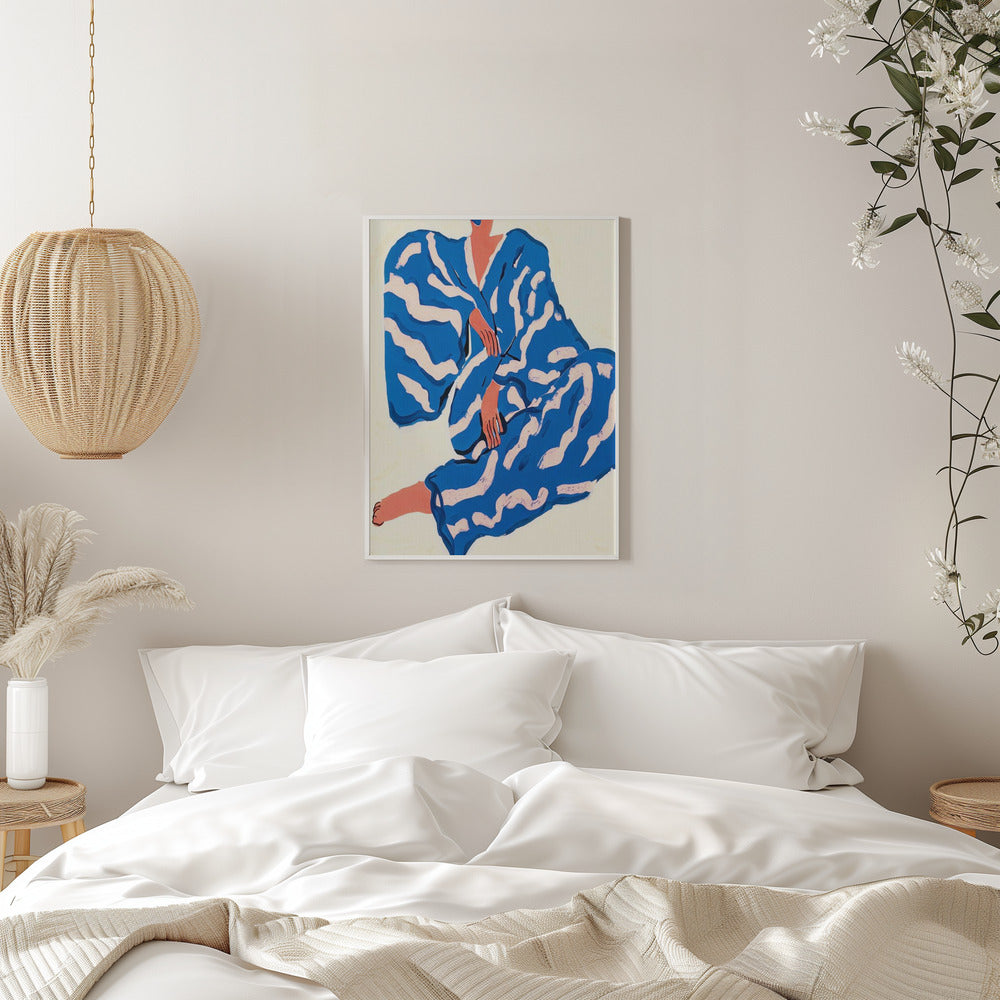 Portrait Indigoreverie - Stretched Canvas, Poster or Fine Art Print I Heart Wall Art