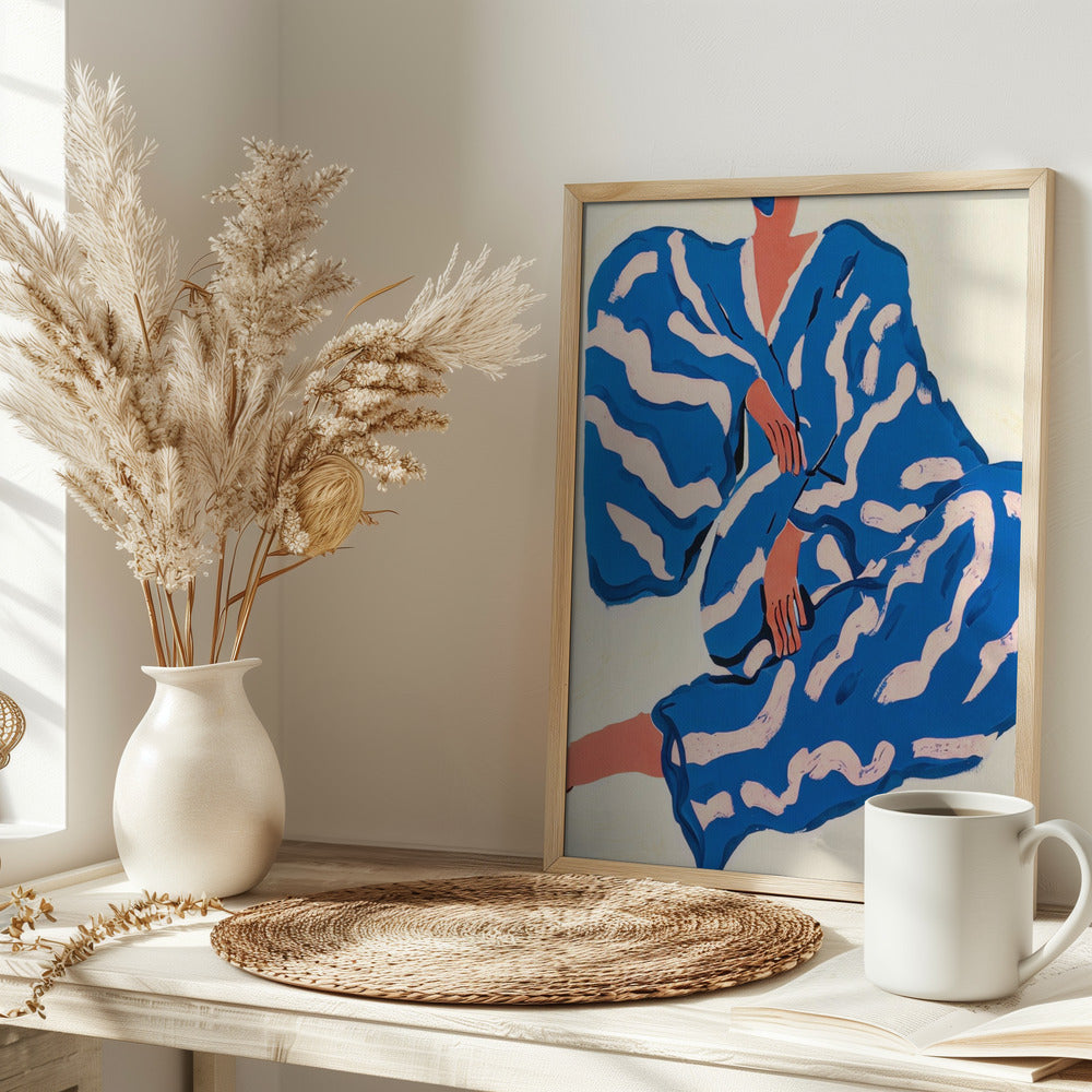 Portrait Indigoreverie - Stretched Canvas, Poster or Fine Art Print I Heart Wall Art