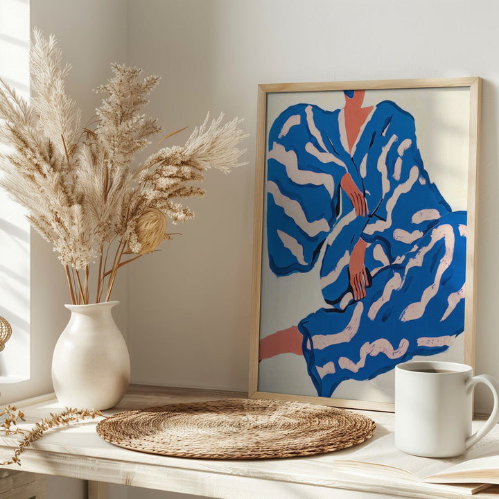 Portrait Indigoreverie - Stretched Canvas, Poster or Fine Art Print I Heart Wall Art