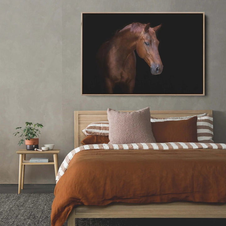 Portrait of a Stallion - Stretched Canvas, Poster or Fine Art Print (Copy) I Heart Wall Art