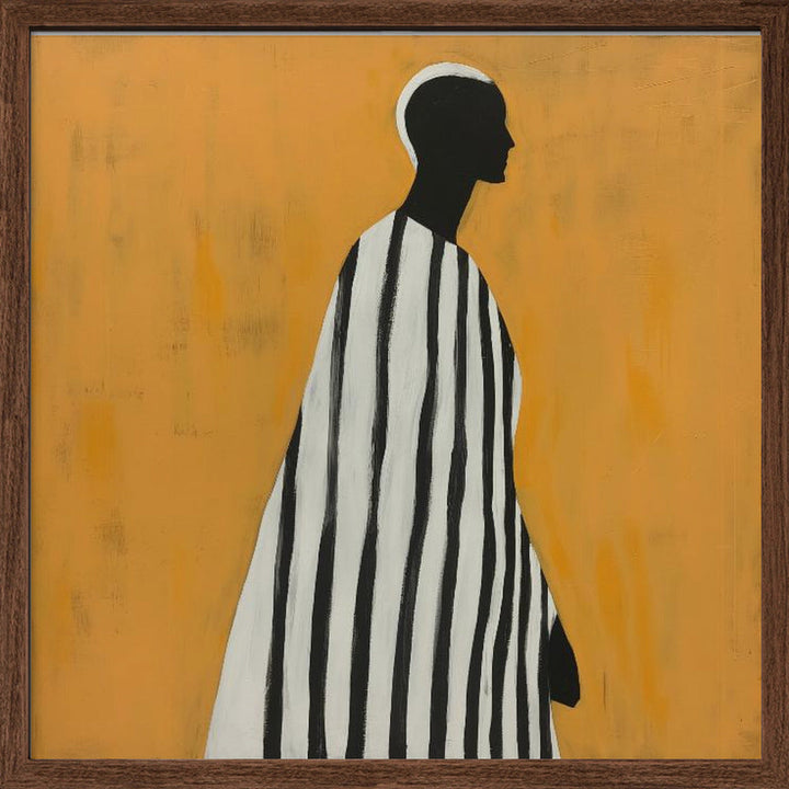 Portrait of a Man - Square Stretched Canvas, Poster or Fine Art Print I Heart Wall Art