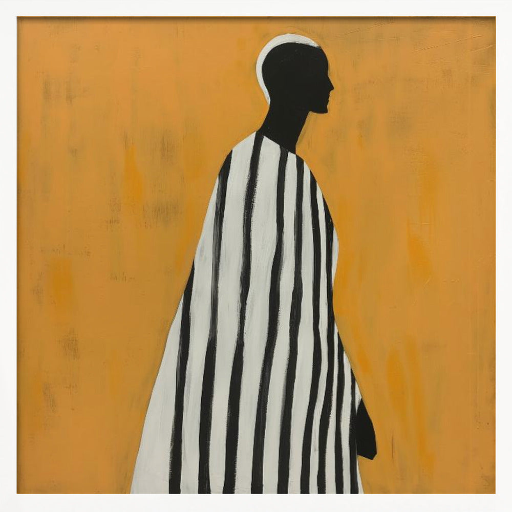 Portrait of a Man - Square Stretched Canvas, Poster or Fine Art Print I Heart Wall Art