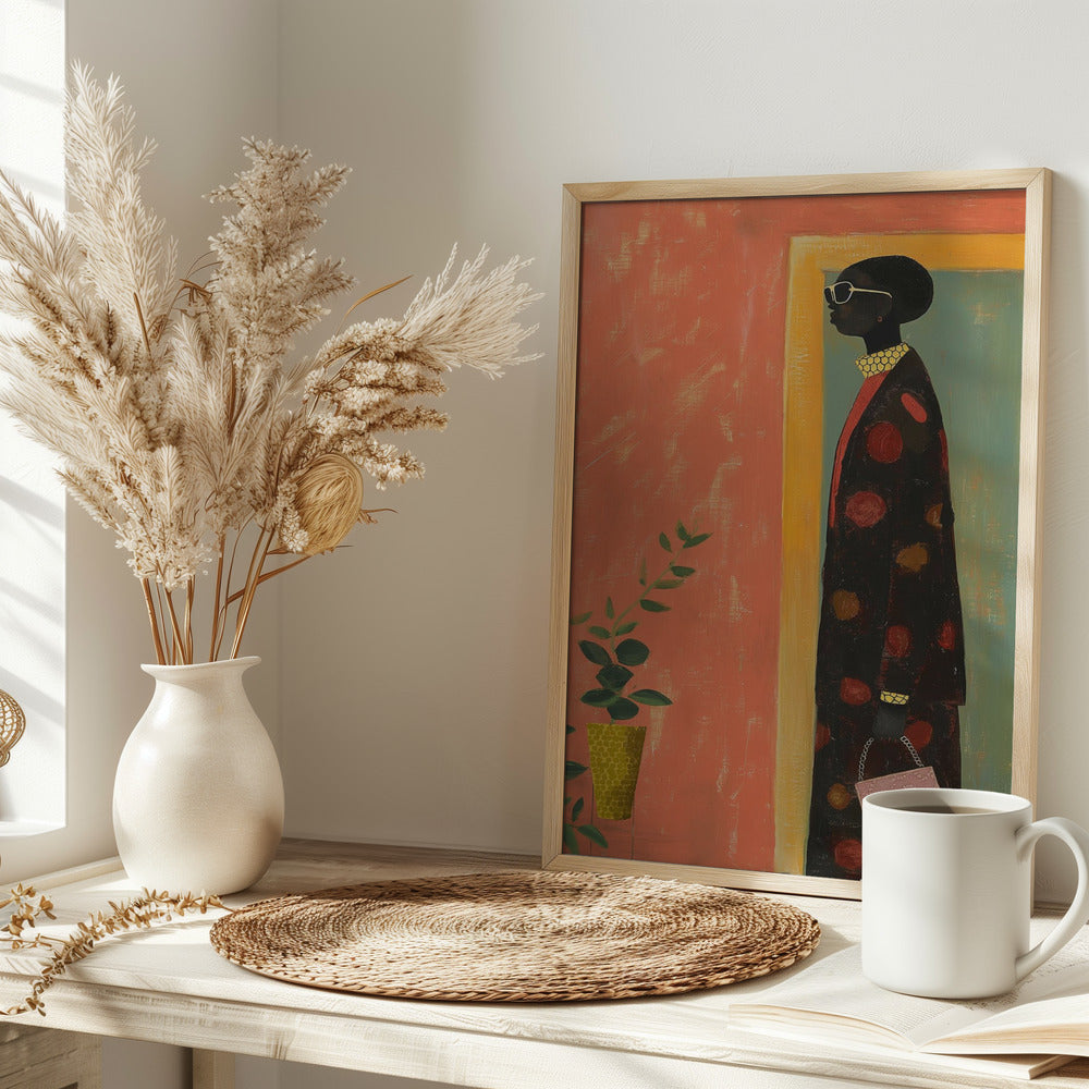 Portrait of a Woman - Stretched Canvas, Poster or Fine Art Print I Heart Wall Art