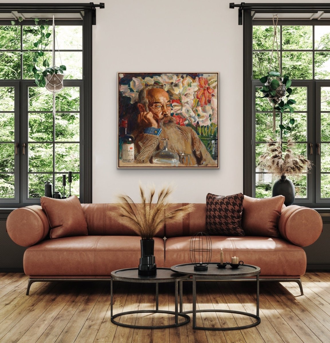 Portrait of Sigurd Wettenhovi - Aspa from 1919 - Square Canvas or Framed Fine Art Print - I Heart Wall Art - Poster Print, Canvas Print or Framed Art Print