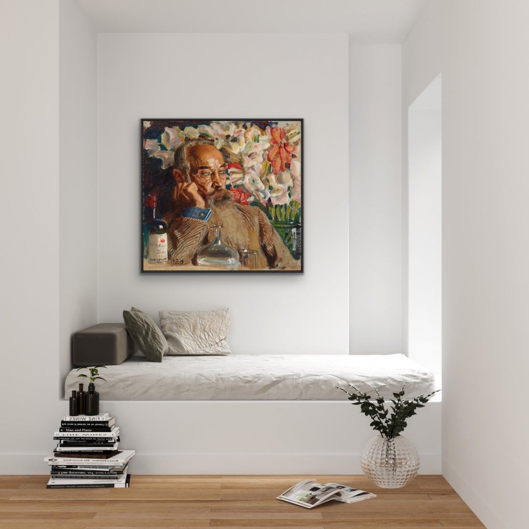 Portrait of Sigurd Wettenhovi - Aspa from 1919 - Square Canvas or Framed Fine Art Print - I Heart Wall Art - Poster Print, Canvas Print or Framed Art Print