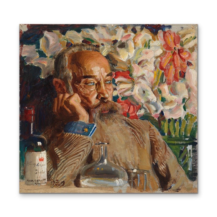 Portrait of Sigurd Wettenhovi - Aspa from 1919 - Square Canvas or Framed Fine Art Print - I Heart Wall Art - Poster Print, Canvas Print or Framed Art Print