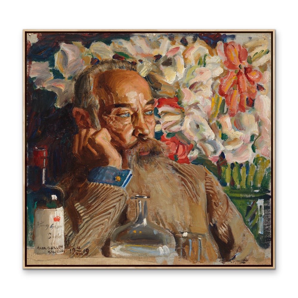 Portrait of Sigurd Wettenhovi - Aspa from 1919 - Square Canvas or Framed Fine Art Print - I Heart Wall Art - Poster Print, Canvas Print or Framed Art Print
