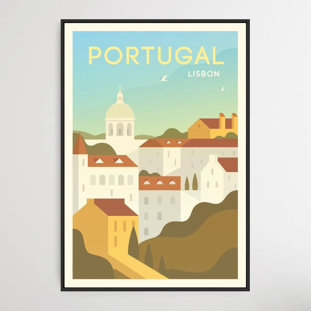 Portugal - Vintage Style Travel Print - I Heart Wall Art