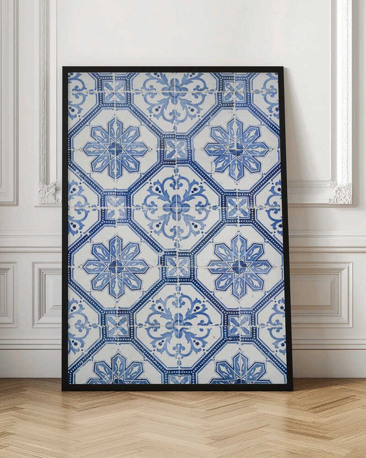 Portugese Azulejos Tiles - Stretched Canvas, Poster or Fine Art Print - I Heart Wall Art - Poster Print, Canvas Print or Framed Art Print
