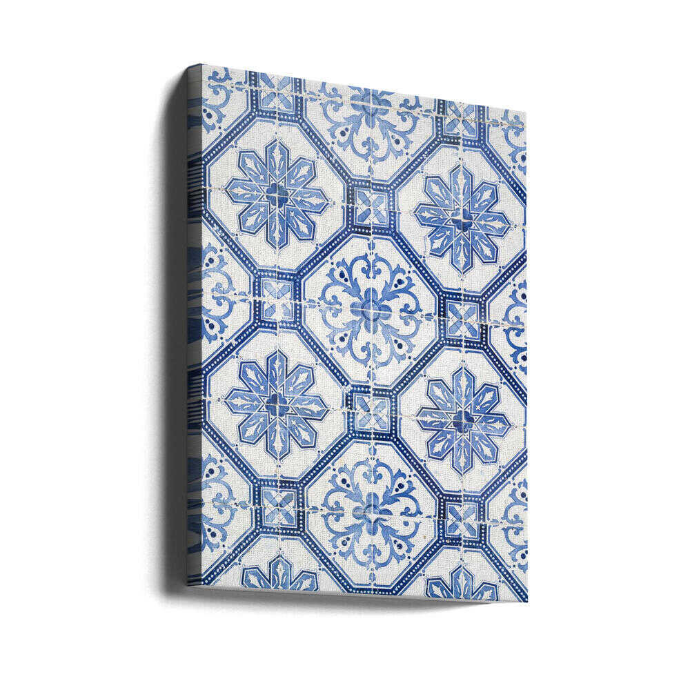 Portugese Azulejos Tiles - Stretched Canvas, Poster or Fine Art Print - I Heart Wall Art - Poster Print, Canvas Print or Framed Art Print