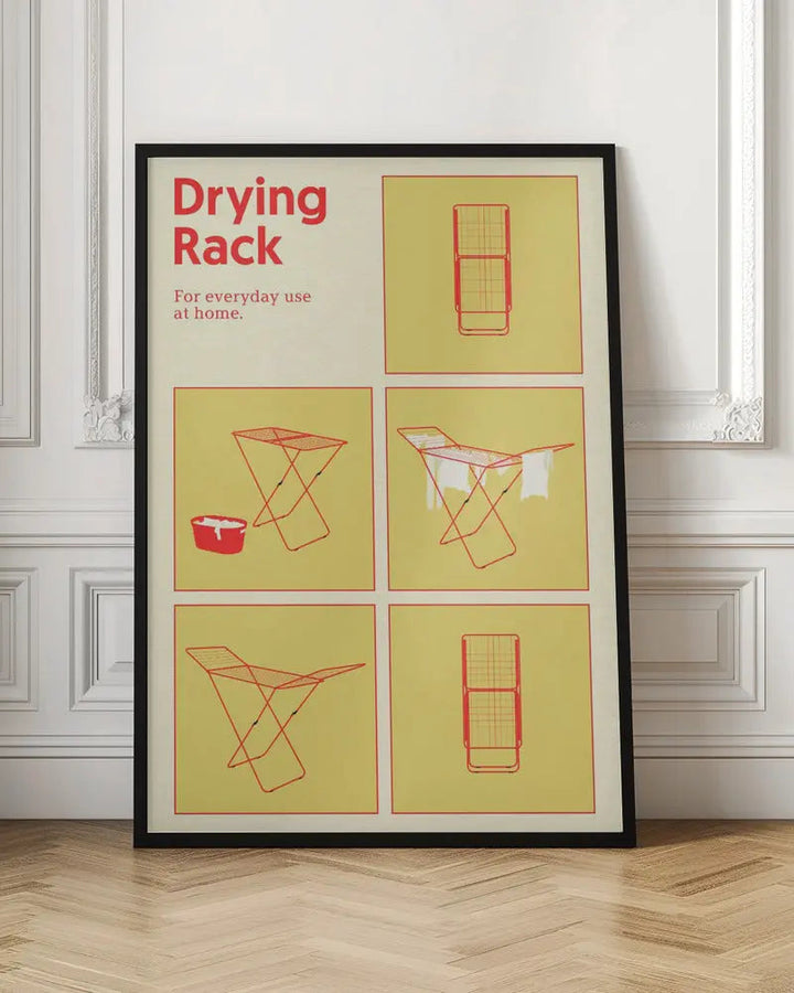 Poster Drying Rack - Stretched Canvas, Poster or Fine Art Print I Heart Wall Art