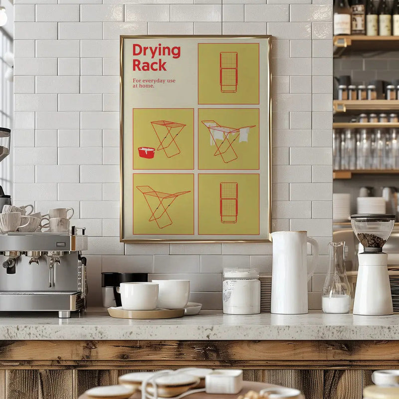 Poster Drying Rack by &n - Stretched Canvas or Fine Art Print – I Heart ...