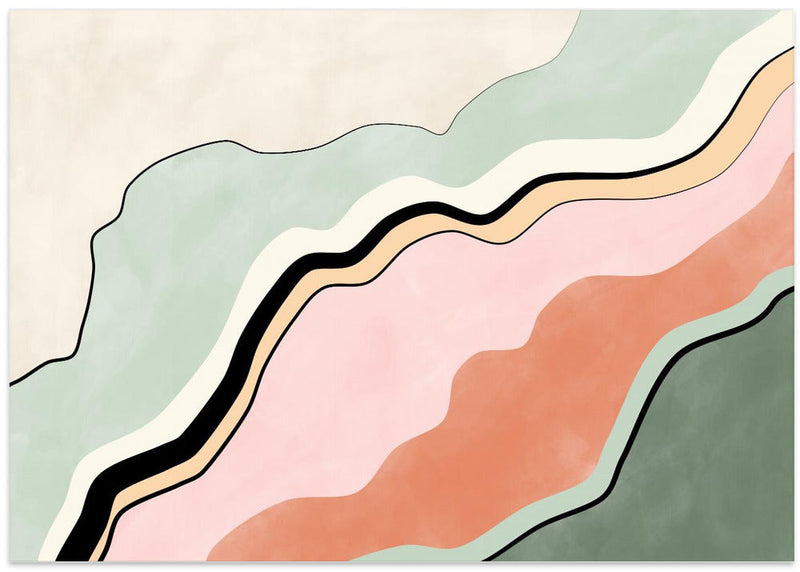 Flowing Horizons - Stretched Canvas, Poster or Fine Art Print I Heart Wall Art