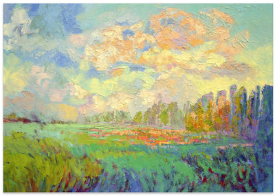 Df1511mydreamrisingbeautifulnewday - Stretched Canvas, Poster or Fine Art Print I Heart Wall Art