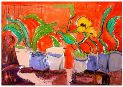 Vibrant Plant Harmony - Stretched Canvas, Poster or Fine Art Print I Heart Wall Art