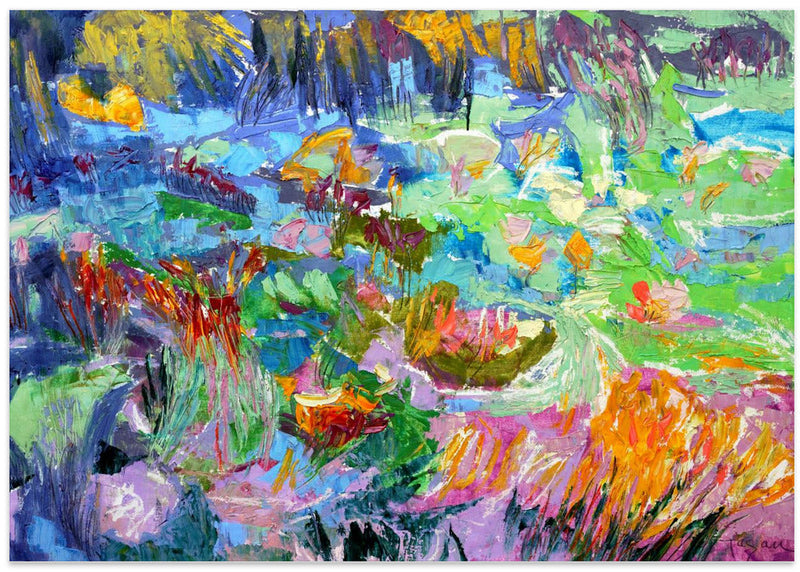 Vibrant Dreamscape - Stretched Canvas, Poster or Fine Art Print I Heart Wall Art