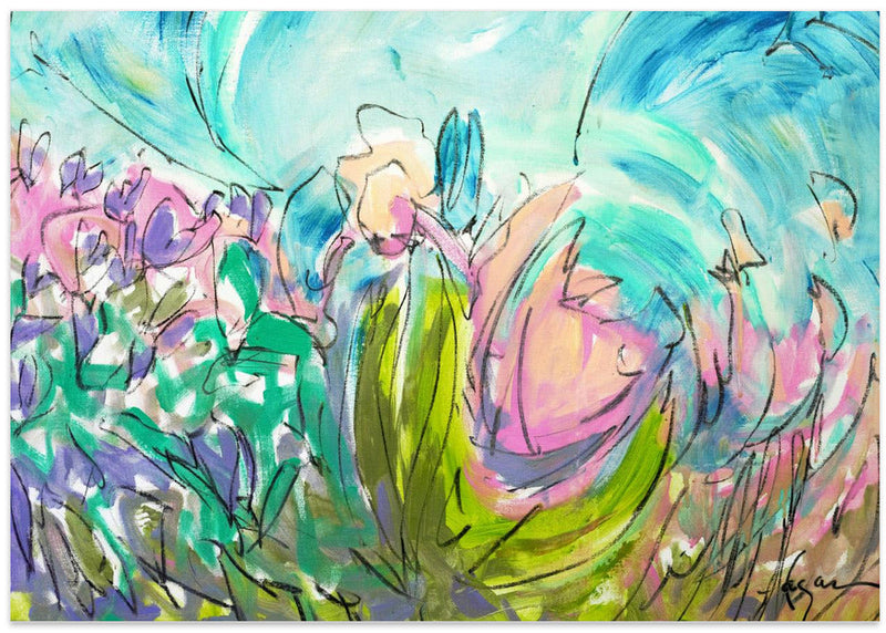 Heart Dance - Stretched Canvas, Poster or Fine Art Print I Heart Wall Art