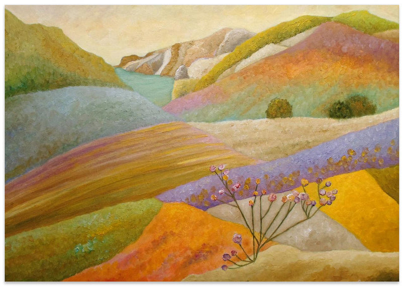 Rambling Through the Blooming Valley - Stretched Canvas, Poster or Fine Art Print I Heart Wall Art