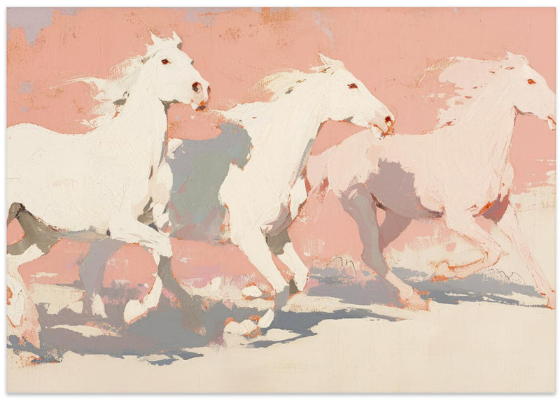 Wild horses no 2 - Stretched Canvas, Poster or Fine Art Print I Heart Wall Art