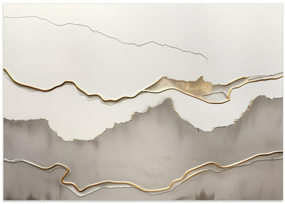 Metallic landscape nº5 - Stretched Canvas, Poster or Fine Art Print I Heart Wall Art