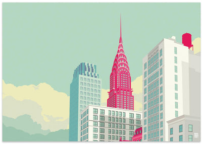 New York Park Avenue - Stretched Canvas, Poster or Fine Art Print I Heart Wall Art