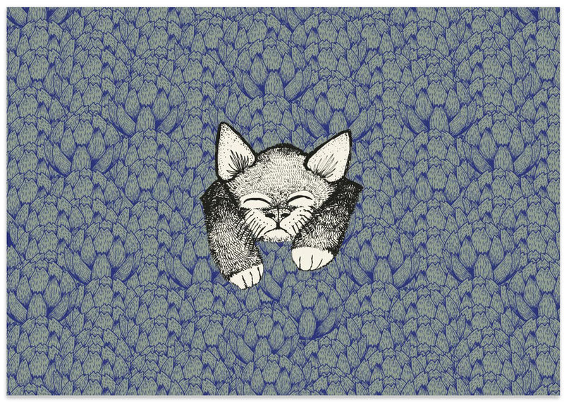 Kitty - Stretched Canvas, Poster or Fine Art Print I Heart Wall Art