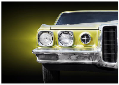 American classic car Bonneville 1970 Front - Stretched Canvas, Poster or Fine Art Print I Heart Wall Art