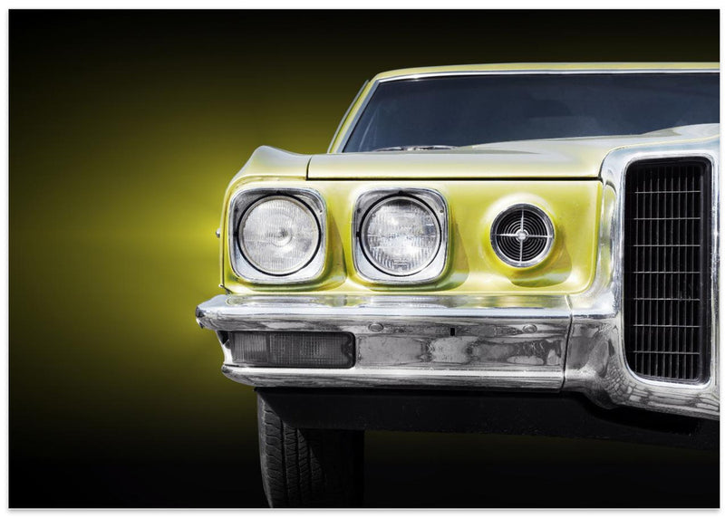 American classic car Bonneville 1970 Front - Stretched Canvas, Poster or Fine Art Print I Heart Wall Art