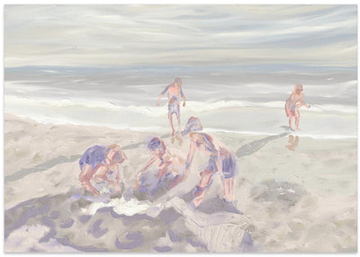 Cuzzies at the Beach, Hermanus, South Africa - Stretched Canvas, Poster or Fine Art Print I Heart Wall Art