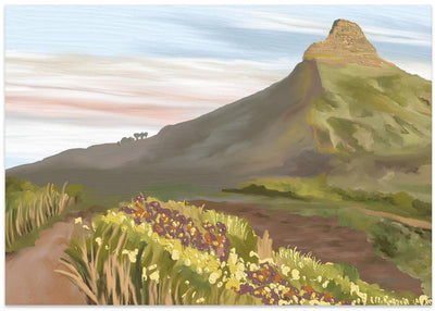 Lions head, Cape Town, South Africa - Stretched Canvas, Poster or Fine Art Print I Heart Wall Art