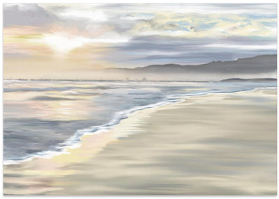 &#039;Walk with Me&#039;, Grotto Beach, Hermanus, South Africa - Stretched Canvas, Poster or Fine Art Print I Heart Wall Art