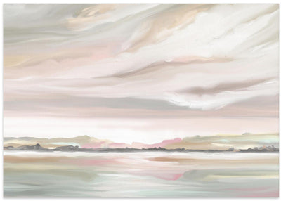 Misty Marshmallow - Stretched Canvas, Poster or Fine Art Print I Heart Wall Art