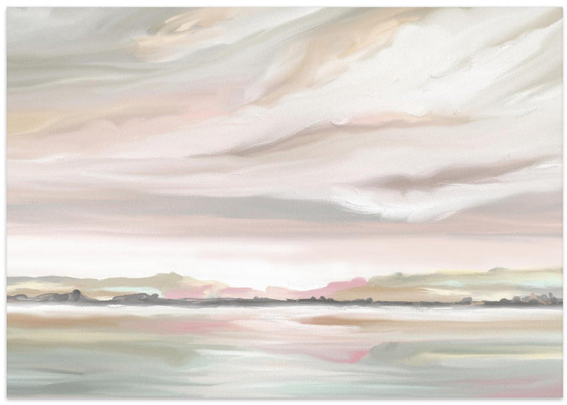 Misty Marshmallow - Stretched Canvas, Poster or Fine Art Print I Heart Wall Art