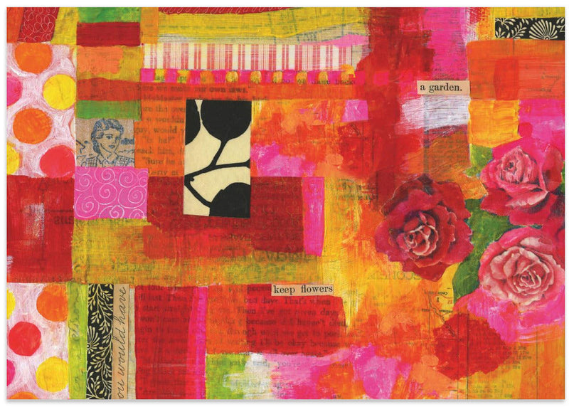 Vibrant Petal Patch - Stretched Canvas, Poster or Fine Art Print I Heart Wall Art