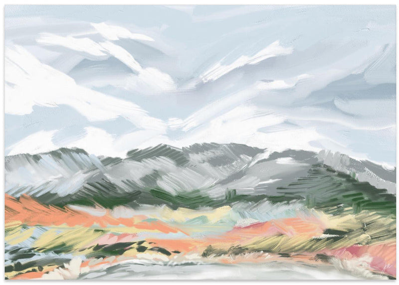 Whispering Peaks - Stretched Canvas, Poster or Fine Art Print I Heart Wall Art