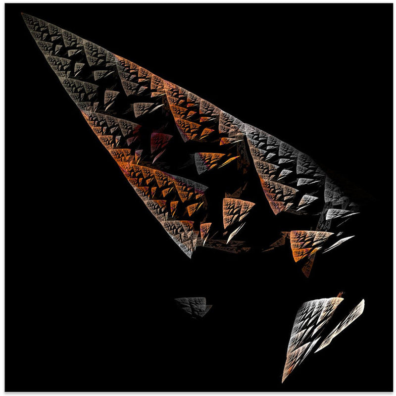 Broken Obelisk - Square Stretched Canvas, Poster or Fine Art Print I Heart Wall Art